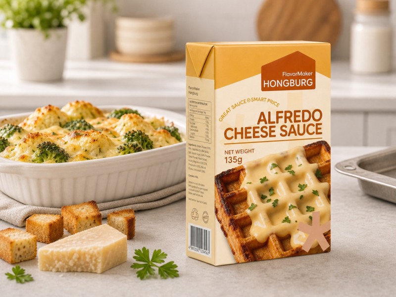 料理やベーキング用の濃厚なアルフレッドチーズソース